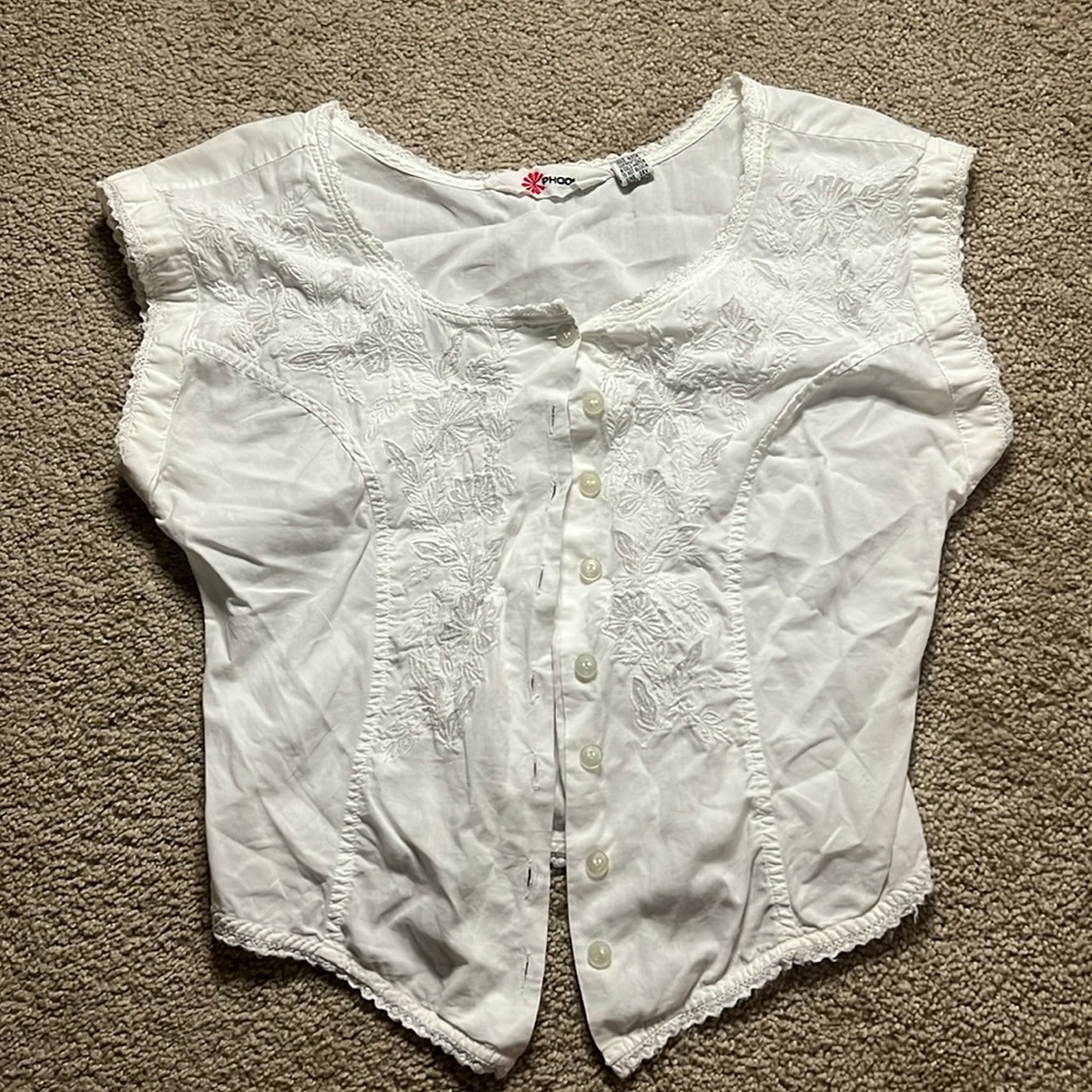 Phool 100% Cotton Lace Tank Top Size Small